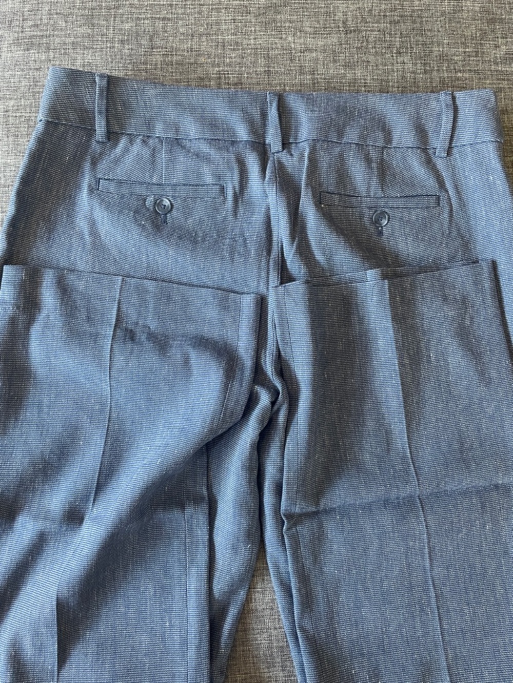 LOFT Women's Straight Leg Pants in Heathered Navy - Picture 2 of 3